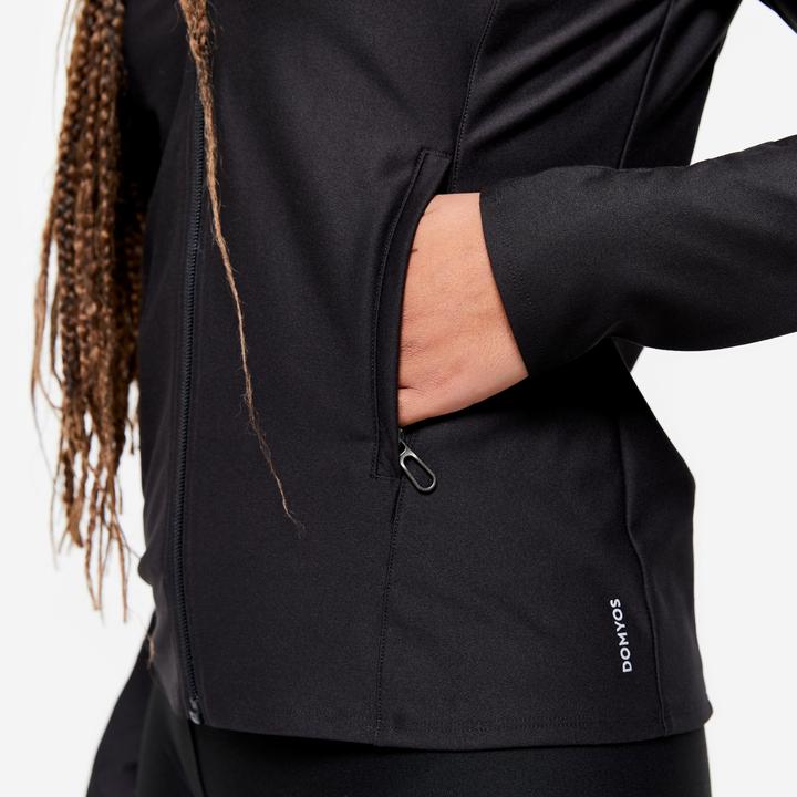 Produktbild Domyos Trainingsjacke mit Reissverschluss Damen - schwarz (L)