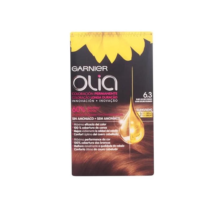 Garnier OLIA Coloración Permanente #6,3 Rubio Oscuro Dorado 4 pz (6,3 Rubio Oscuro Dorado 4 pz)