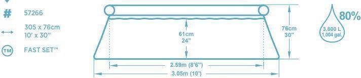 Actual product image Bestway Fast Set (Ø 305 x 76 cm)