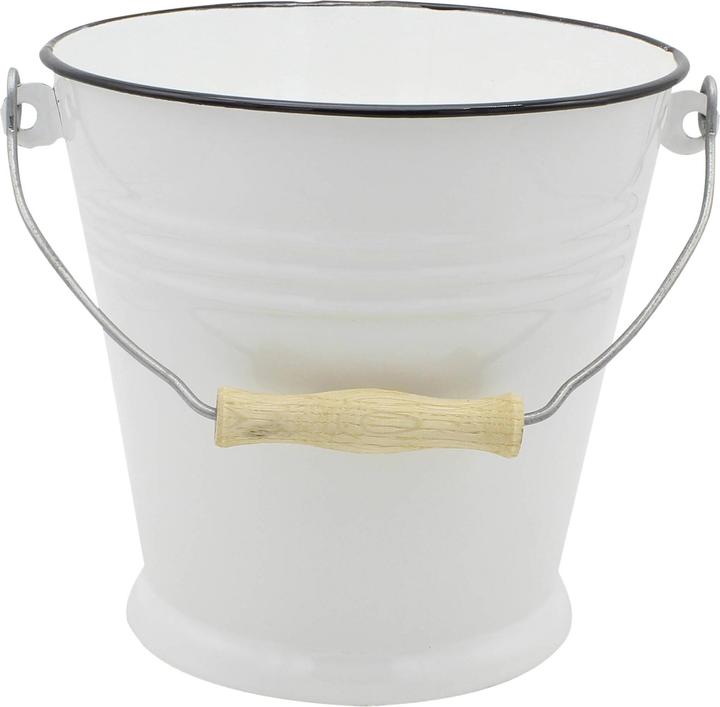 Produktbild Krüger Eimer 10 l 27cm Ø29cm emailliert weiss (1 Stk.)