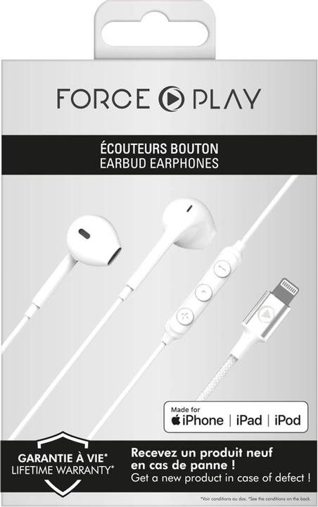 Image du produit Force Play FPYKPBOUTONMFIW Casque Lightning (Filaire)