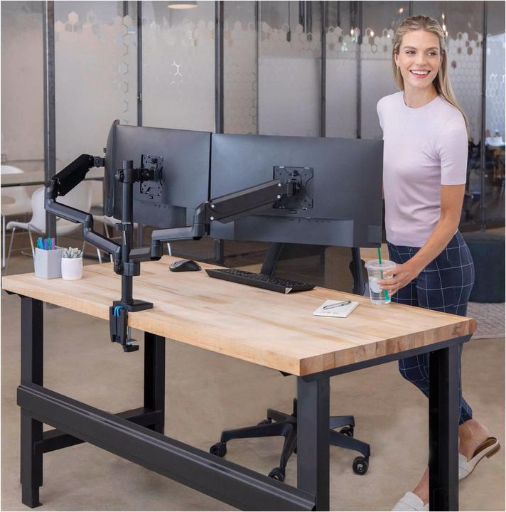 Actual product image Fellowes Platinum Series Triple Monitor Arm (Table, 27")