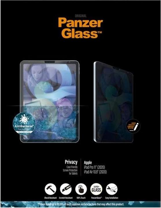 Produktbild PanzerGlass Privacy (1 Stück, iPad Pro 11 2020 (2. Gen), iPad Pro 11 2021 (3. Gen), iPad Air 2020 (4. Gen))
