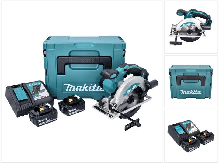 Immagine prodotto Makita DSS 610 RTJ Sega circolare portatile a batteria 18 V 165 mm + 2x batteria 5,0 Ah + caricabatterie +