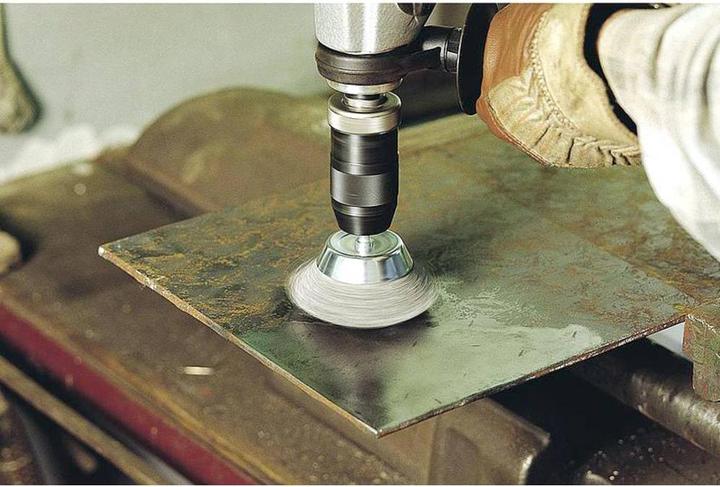 Immagine prodotto wolfcraft wolfcraft 1 set di spazzole metalliche in acciaio 4 pezzi, S=6mm