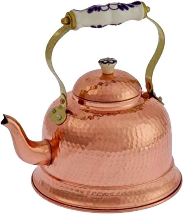 Ich-zapfe Gehämmerte teekessel mit Porzellangriff (1.50 l)