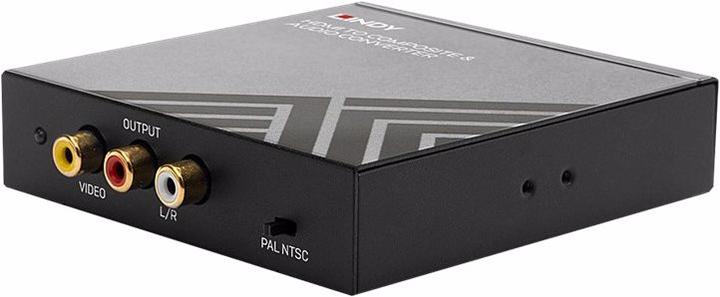 Actual product image Lindy HDMI to Composite & Stereo Audio converter