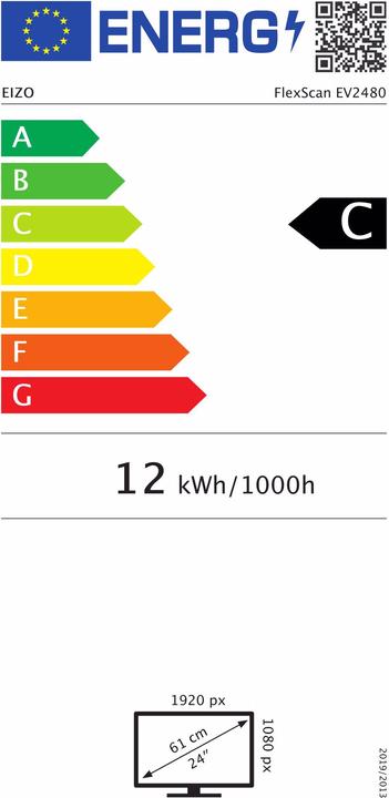 Energy Label Eizo EV2480 (1920 x 1080 pixels, 24")