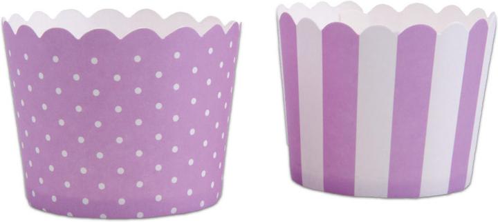 Actual product image Städter Mini Cupcake Moulds Lilac & White (6 cm)