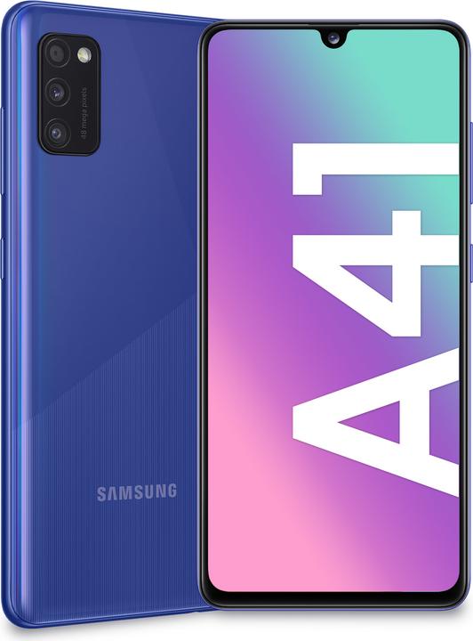 Actual product image Samsung Galaxy A41 EU (64 GB, Blue, 6.10", Dual SIM, 48 Mpx, 4G)