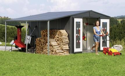 Produktbild Biohort Seitendach zu GHE Gr. 2/3/4A quarzgrau-metallic