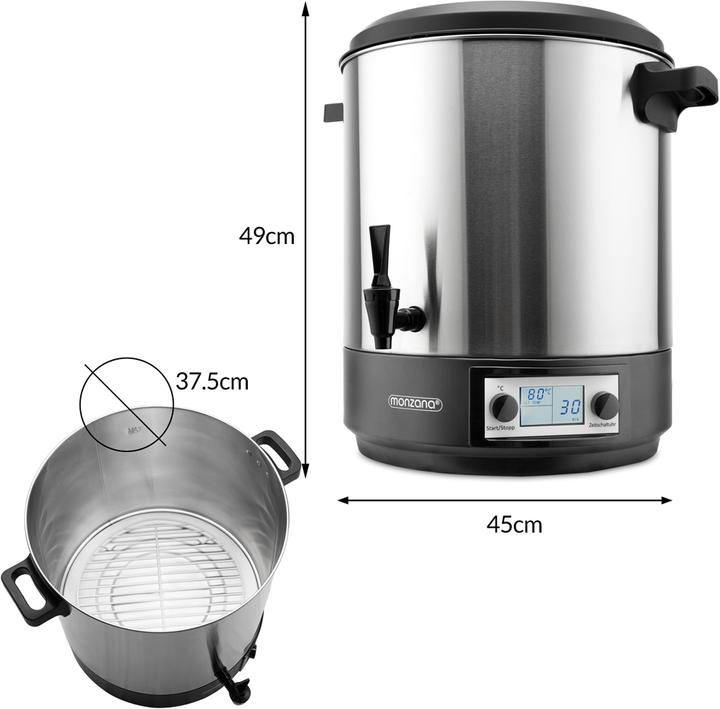 Image du produit Deuba Machine à mettre en conserve (28 l)