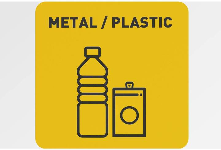 Actual product image Ulsonix Mülleimer Abfalleimer Küche Mülltrenner Deckel Bio Label 60 Liter Recycling (60 l)