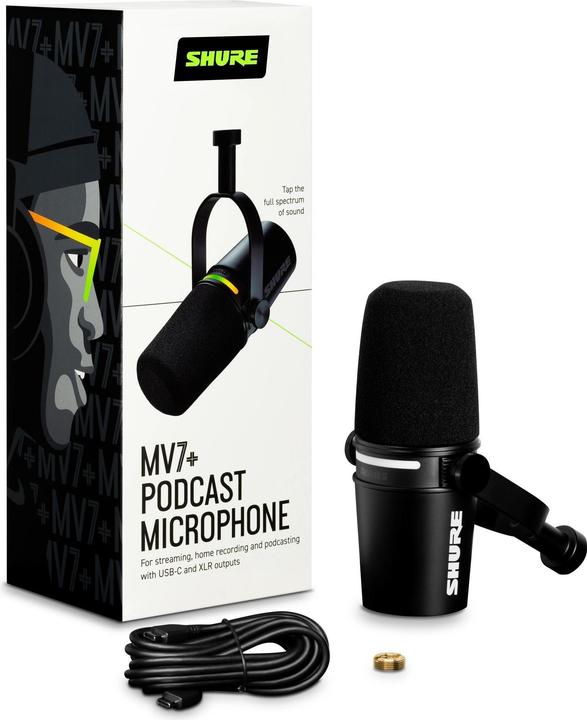 Actual product image Shure MV7+