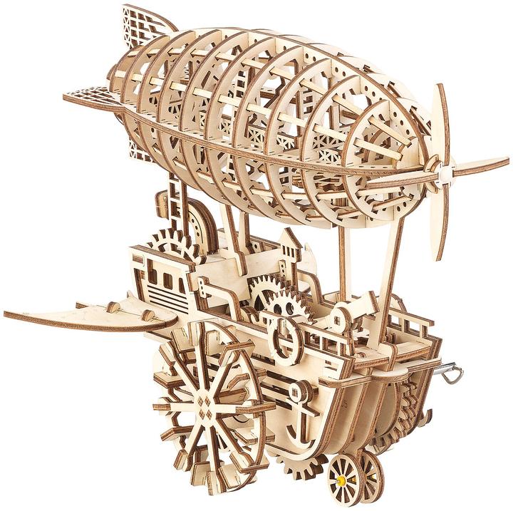 Immagine prodotto Simulus Dirigibile di legno a vento in stile Steampunk, kit da 349 pezzi