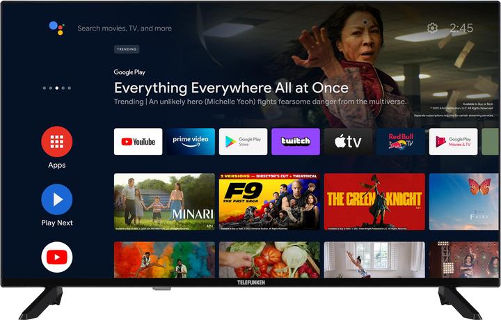 Actual product image Telefunken QLED TV 40 inch TV Full HD Android TV (HDR Smart TV, triple tuner) QF40AO750S (40", QLED, Full HD, 2024)