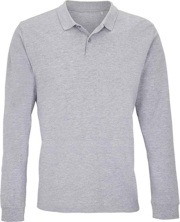 Sols Adult Planet Marl Pique LangarmPoloshirt