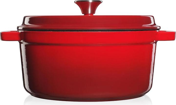 Immagine prodotto Pentola in ghisa smaltata rossa, 3,5 L (26 cm, Pentola, Ghisa)