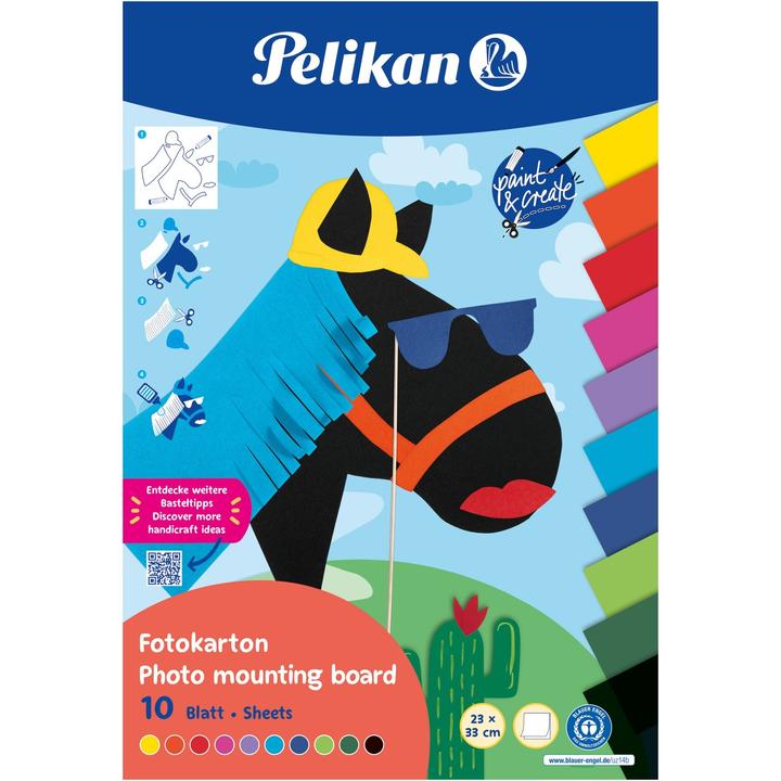 Actual product image Pelikan Photo cardboard block FOKA, 10 sheets, 23X33cm, f.s. (270 g/m², 10 x)