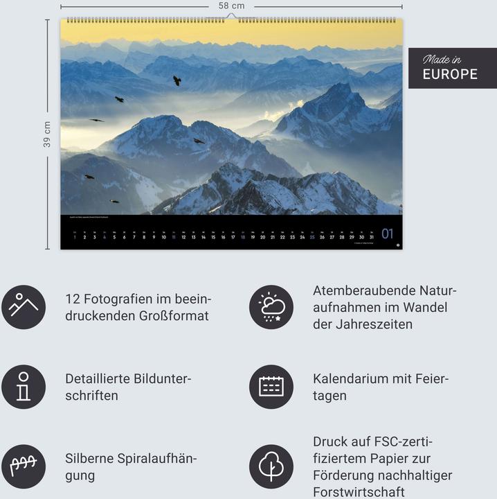 Actual product image Horizonte Kalender 2026 (Hardcover, German)