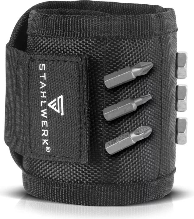 Produktbild Stahlwerk Magnet-Armband für Heim-Handwerker mit Klettverschluss zur Befestigung