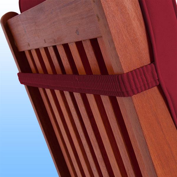 Image du produit Detex Lot de 6 coussins de chaise (120 x 45 x 5 cm)