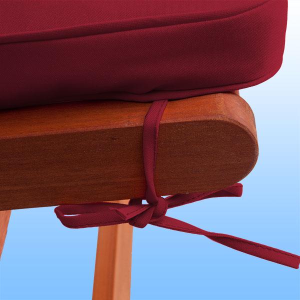 Image du produit Detex Lot de 6 coussins de chaise (120 x 45 x 5 cm)