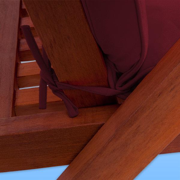 Image du produit Detex Lot de 6 coussins de chaise (120 x 45 x 5 cm)