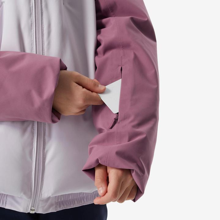 Image du produit Wedze Veste de ski enfants matelassée chaude imperméable - Piste 500 rose (128)