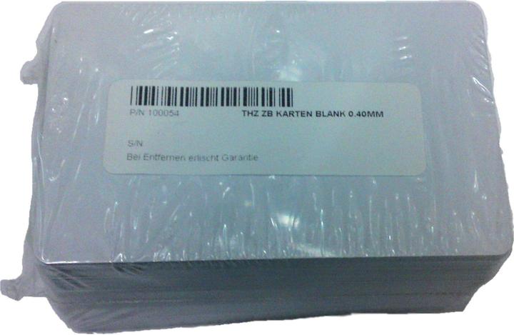 Zebra Kaarten blanco 0.40mm, LxB:85x54mm
