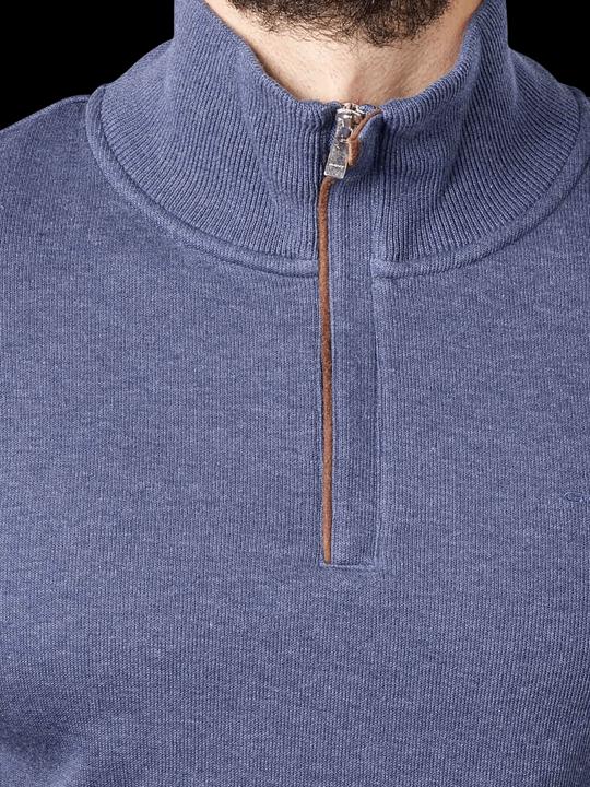 Actual product image GANT Sacker Rib Pullover Half Zip Dark Jeansblue Melange (L)