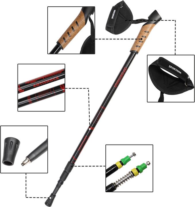 Immagine prodotto Deuba Bastoncini da trekking (68 - 135 cm)