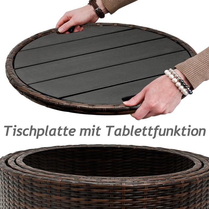 Produktbild Casaria Poly Rattan Sonneninsel