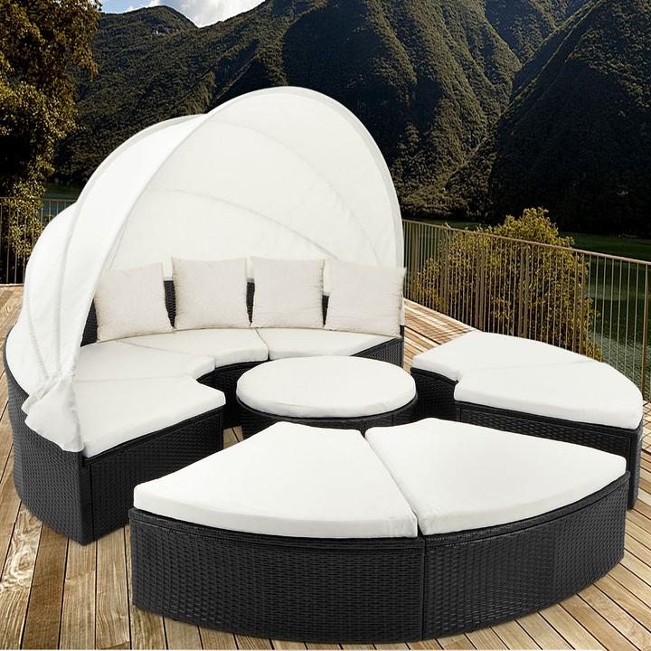 Immagine prodotto Casaria Divano a isola solare in poly rattan