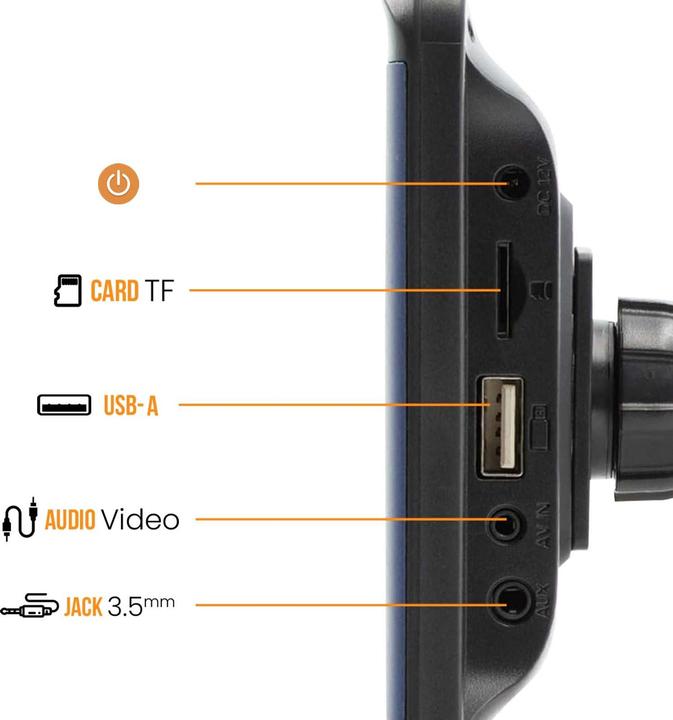 Produktbild Avizar CarPlay 7" Display GPS / MP5 / Wi-Fi (Android Auto, Apple Carplay)