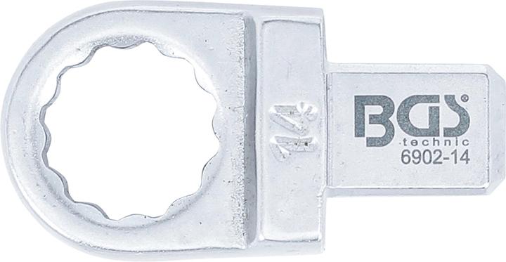 Actual product image BGS Push Fit Ring Spanner | 14 mm | Square Size 9 x 12 mm (14 mm)