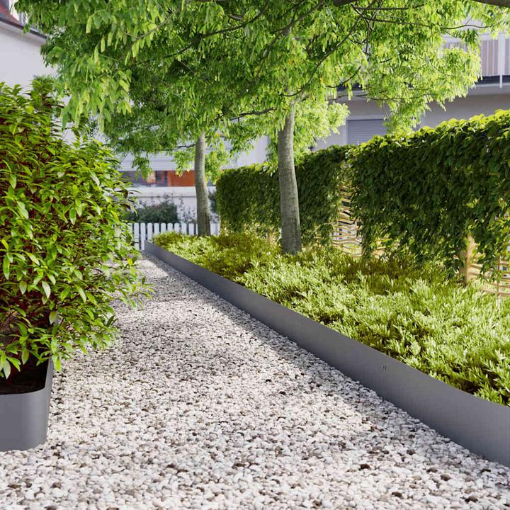 Immagine prodotto VidaXL Bordatura per prato 30 pz. Antracite 20x103 cm Bordatura da giardino in acciaio laminato a freddo (103 cm)