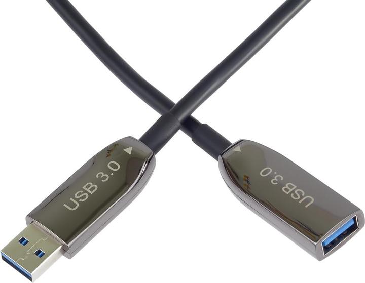 Actual product image PremiumCord USB 3.0 prodlužovací optický AOC cable A/Male - A/Female 10m (10 m, USB 3.2 Gen 1)