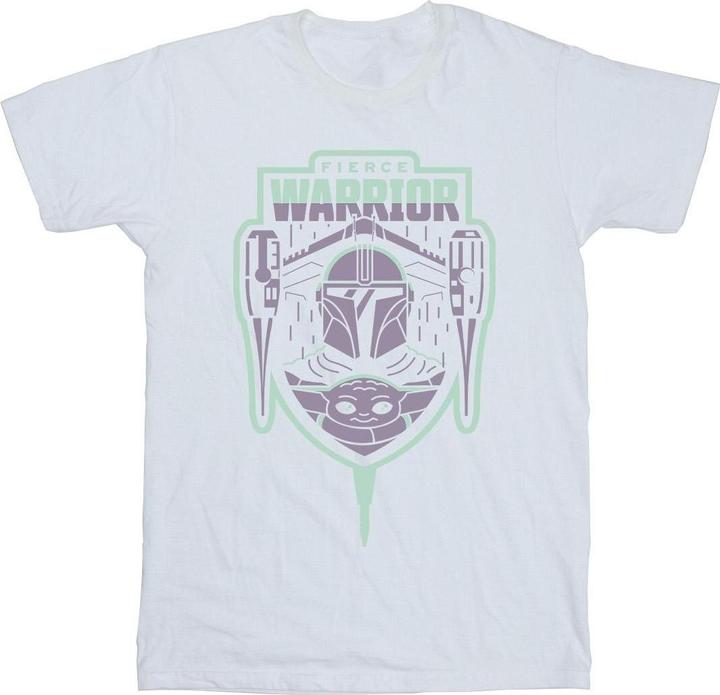 Image du produit Star Wars - T-shirt THE MANDALORIAN FIERCE WARRIOR PATCH - Homme (XXL)