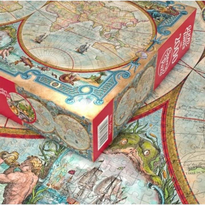 Actual product image Cherry Pazzi Puzzle 2000 pieces - Great Discoveries World Map (2000 pieces)
