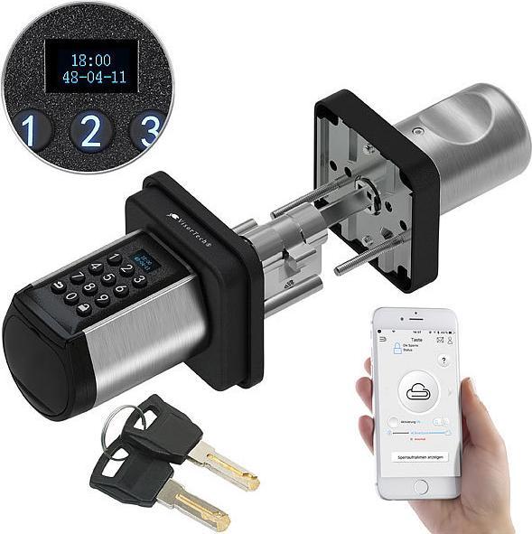 Actual product image VisorTech Electronic door lock cylinder (Key, Smartphone)