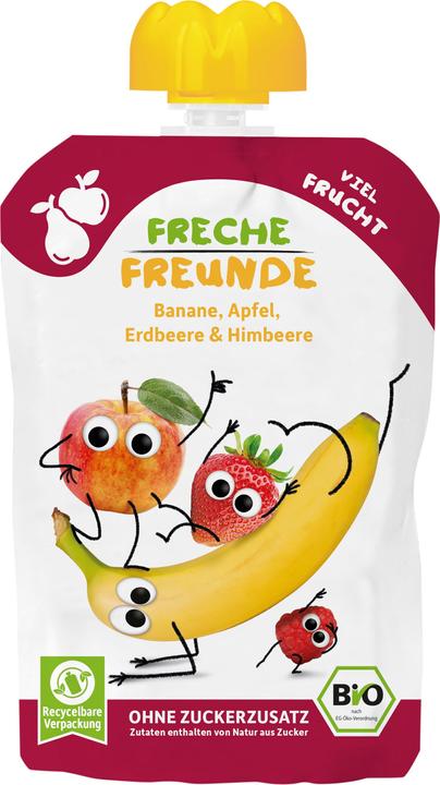 Image du produit Freche Freunde Pomme Banane Fraise & Framboise (107 g)