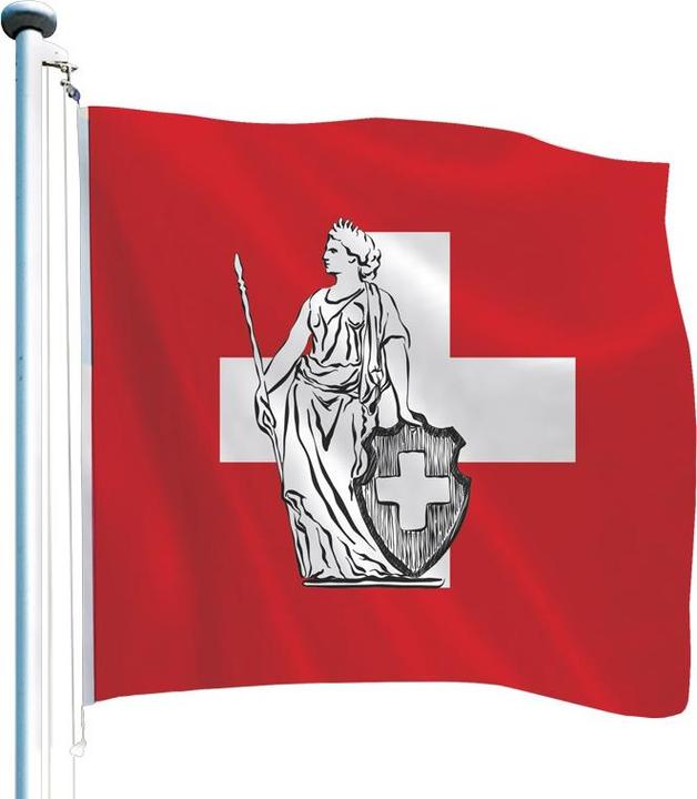 Immagine prodotto Keller Fahnen Schweizerfahne «Helvetia» Superflag® 150x150 cm