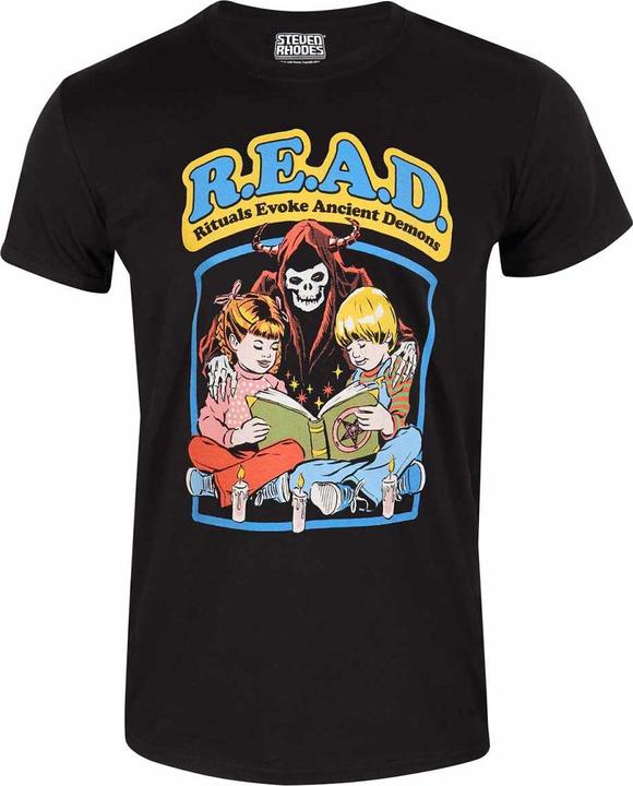Actual product image Steven Rhodes Unisex Adult Read T-Shirt (M)