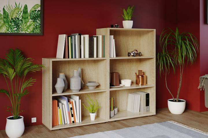 Actual product image Casaria Bookshelf (115 x 120 x 28 cm)