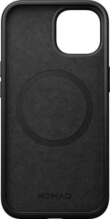 Image du produit Nomad Coque arrière en cuir moderne iPhone 15 noire (Apple iPhone 15)