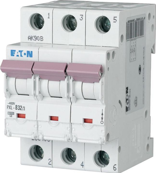 Actual product image Eaton Circuit breaker type C 32A 3-pole