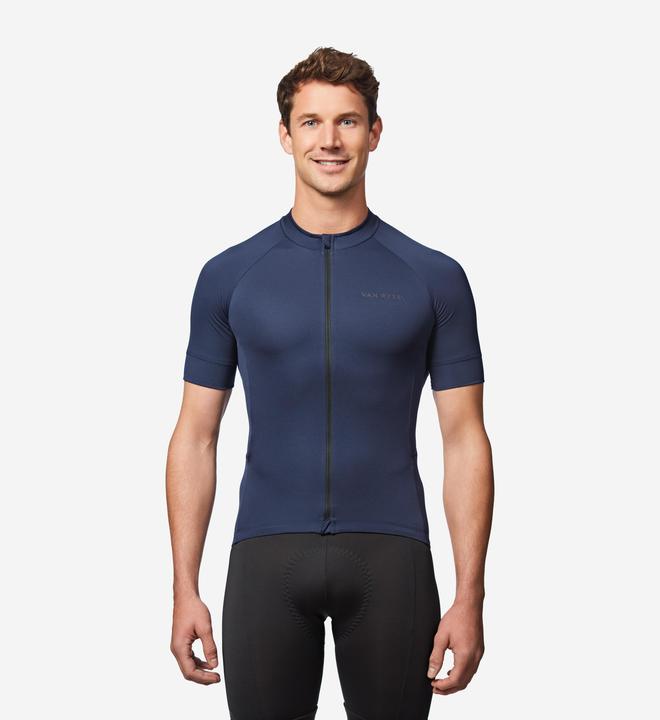 Van rysel Radtrikot kurzarm Regular Sommer Rennrad Discover Herren blau