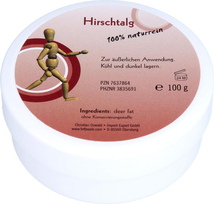 Image du produit Hirschtalg 100% naturrein, 100 g (Crème pour le corps)