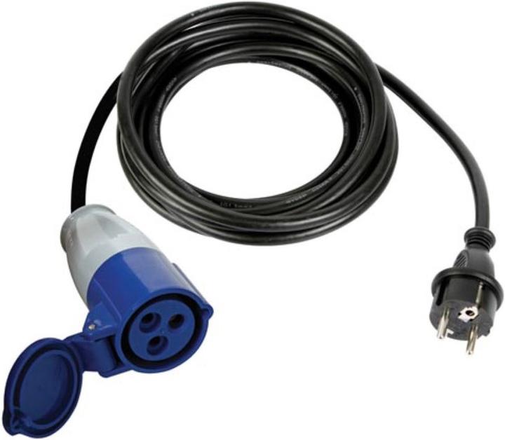 Produktbild Velleman KABEL - SCHUKO-STECKER AUF CEE-KUPPLUNG - 3 m (3 m, CEE 32/3)